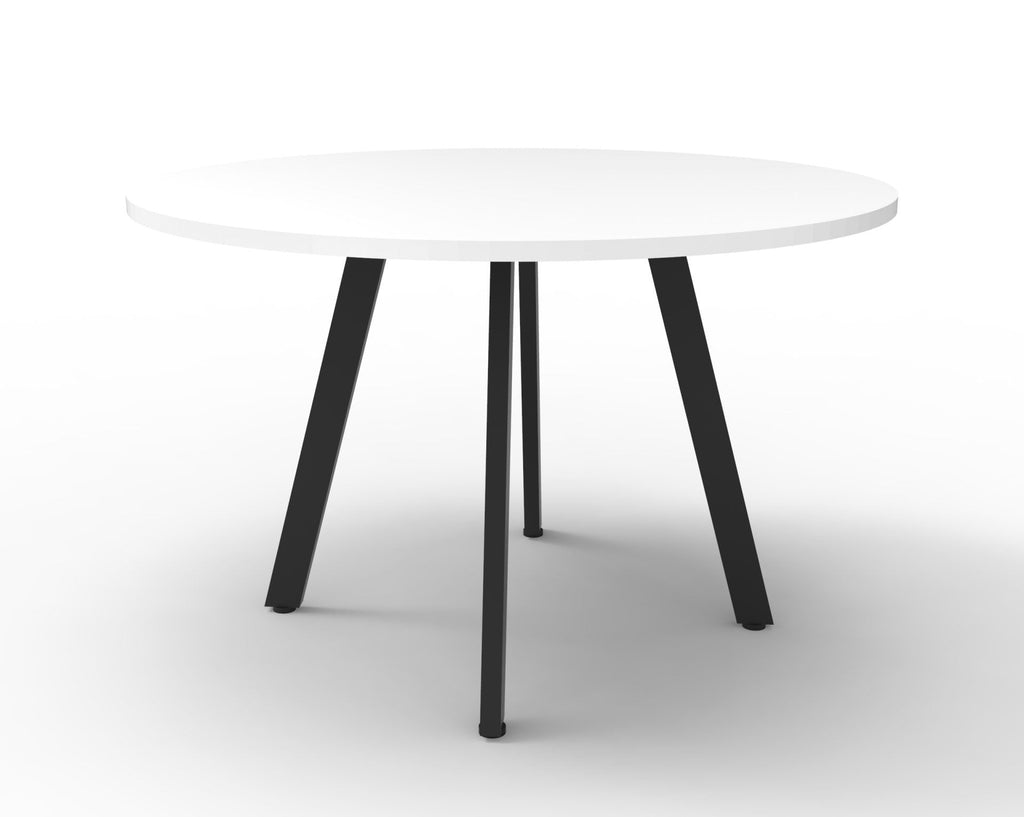 Rapidline Eternity Round Meeting Table 900mm Diameter Beech / Black