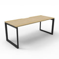 Rapidline Deluxe Infinity Single Sided Workstation Loop Leg 1200 x 750mm Natural White / White Satin