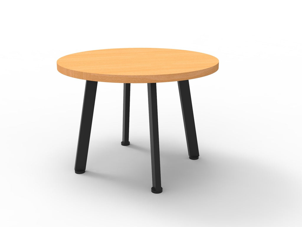 Rapidline Eternity Round Coffee Table 600mm Diameter Beech / Black