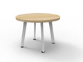 Rapidline Eternity Round Coffee Table 500mm Diameter Natural Oak / White
