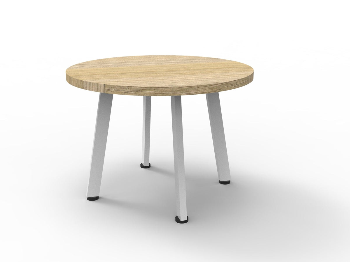 Rapidline Eternity Round Coffee Table 600mm Diameter Beech / White