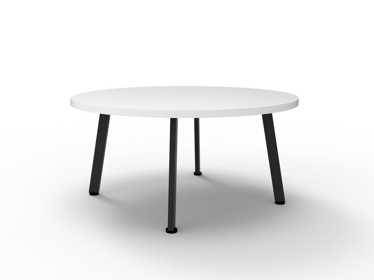 Rapidline Eternity Round Coffee Table 900mm Diameter Natural White / Black