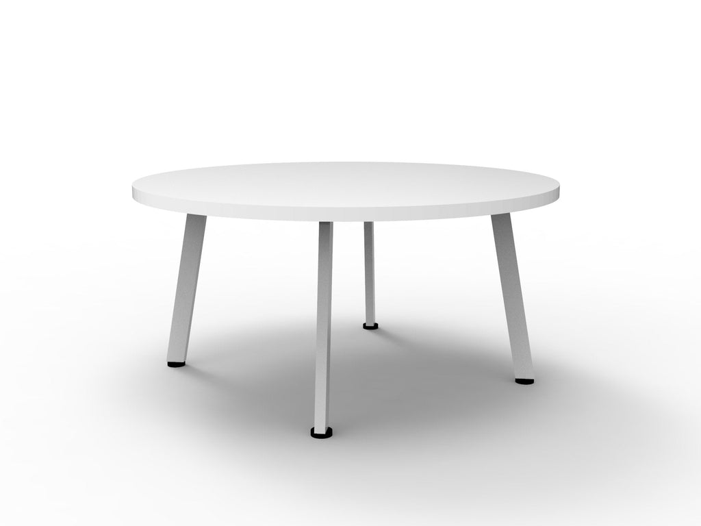 Rapidline Eternity Round Coffee Table 500mm Diameter Natural White / White