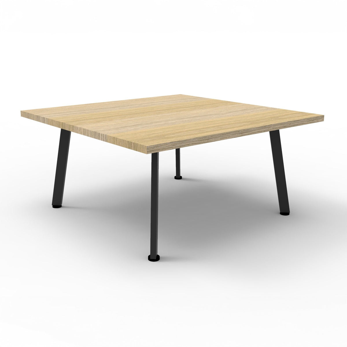 Rapidline Eternity Square Coffee Table 900 x 900mm Natural Oak / Black