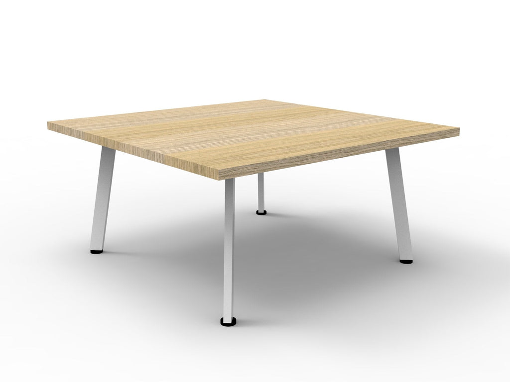 Rapidline Eternity Square Coffee Table 900 x 900mm Natural White / Black