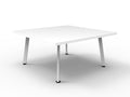Rapidline Eternity Square Coffee Table 900 x 900mm Natural White / White