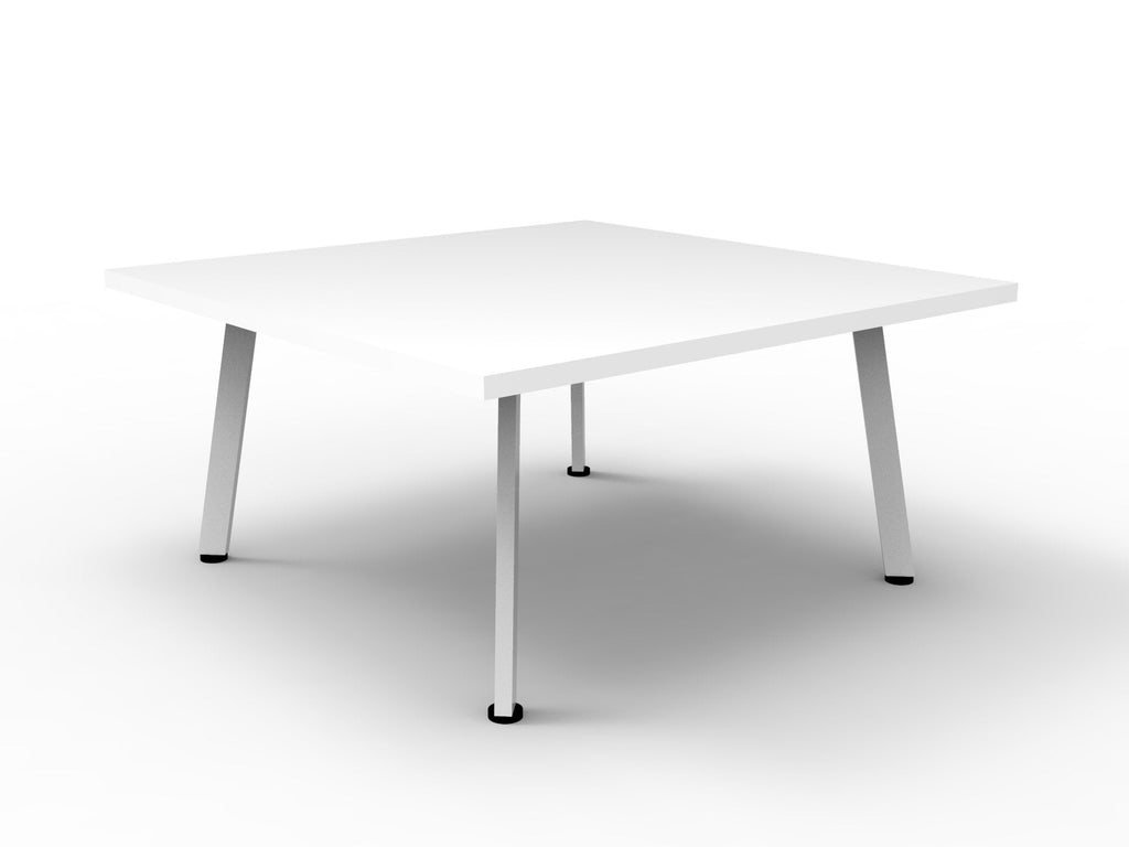 Rapidline Eternity Square Coffee Table 900 x 900mm Natural White / Black
