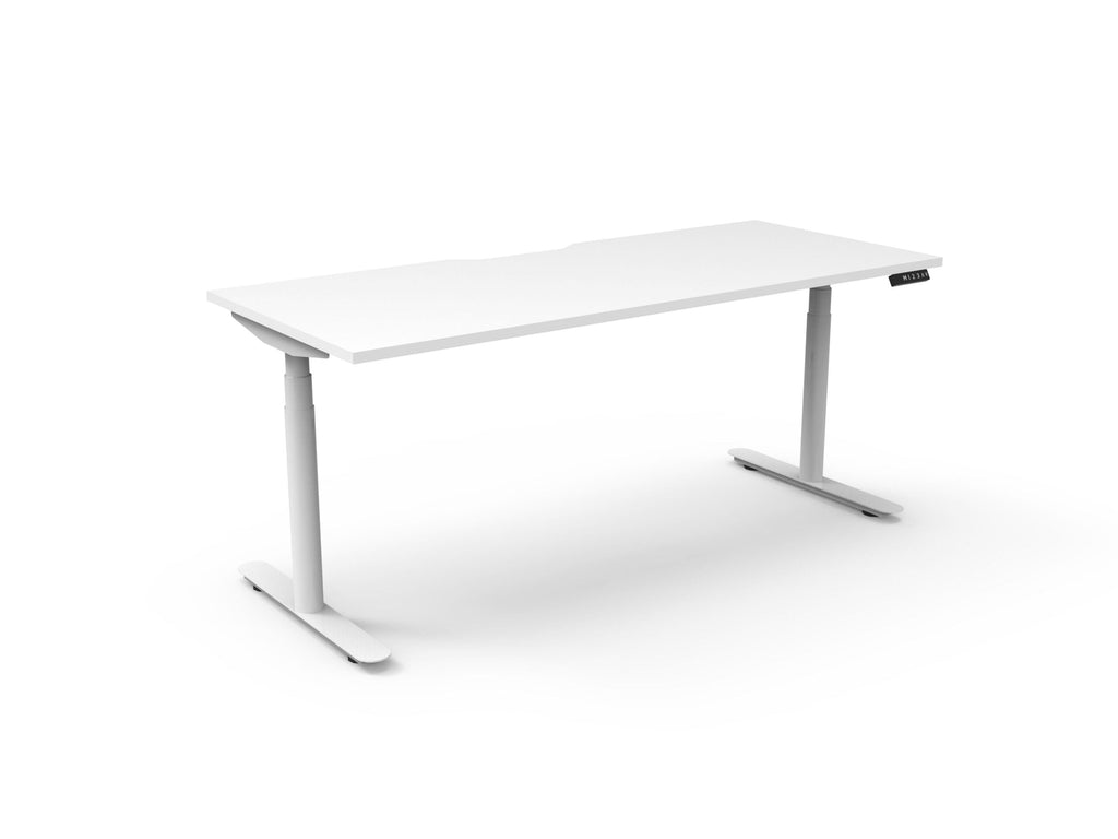 Rapidline Halo Plus Single Sided Workstation 1200 x 750mm Natural White / White Satin