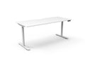 Rapidline Halo Plus Single Sided Workstation 1200 x 750mm Natural White / White Satin