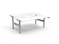 Rapidline Halo Plus Back to Back Workstation 1200 x 750mm Natural White / White Satin