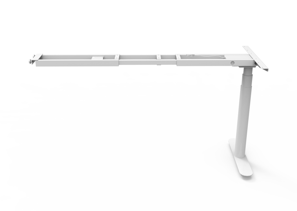 Rapidline Height Adjustable Return Frame Only White for Halo Plus Workstation