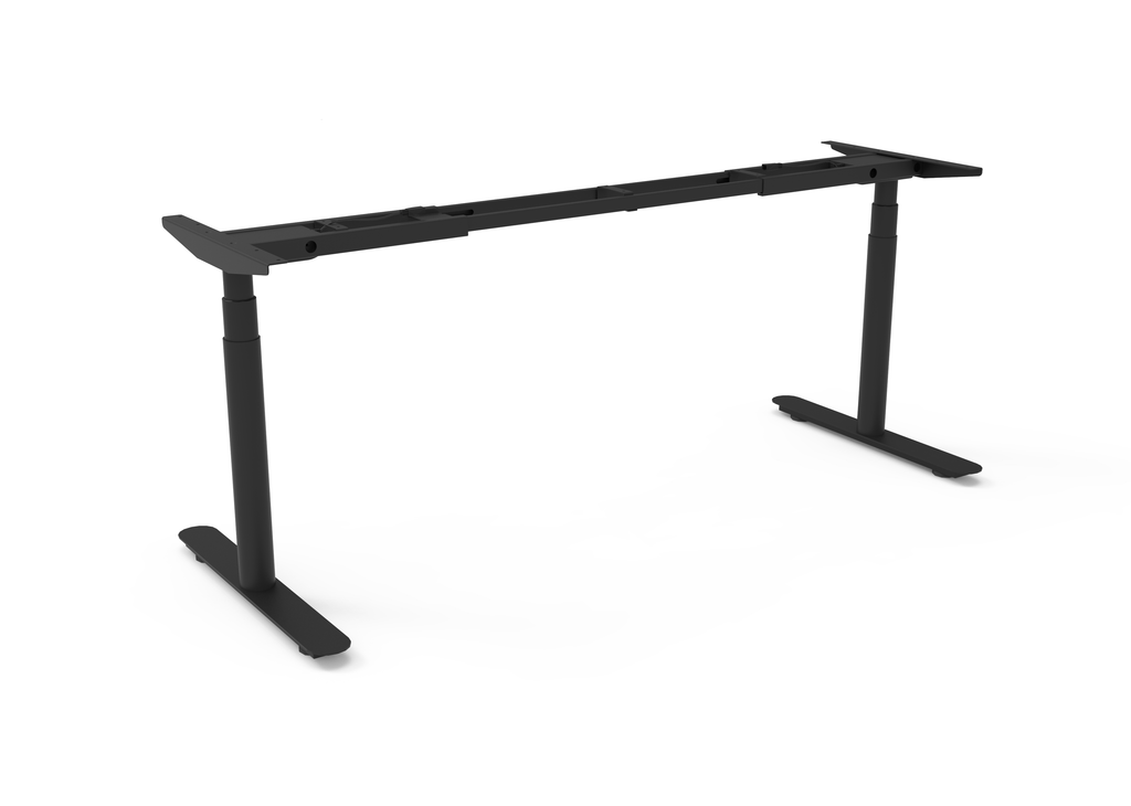 Rapidline Height Adjustable Frame Only Black for Halo Plus Single Sided Workstation