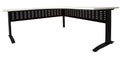 Rapidline Rapid Span Corner Workstation 1800 x 1800 x 700mm Natural White / Black Satin