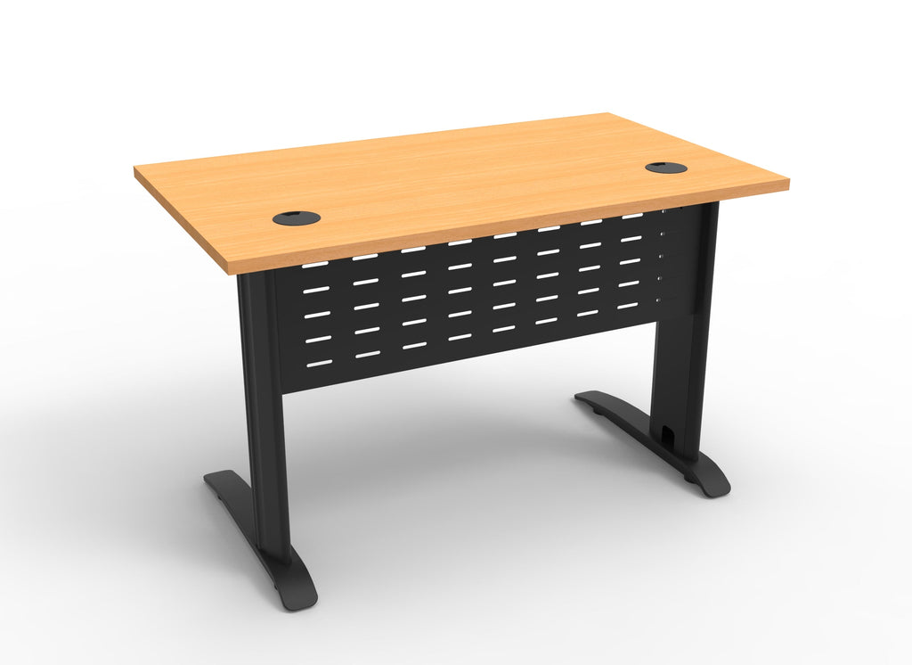Rapidline Rapid Span Open Workstation 1500 x 700mm Beech / Black Satin