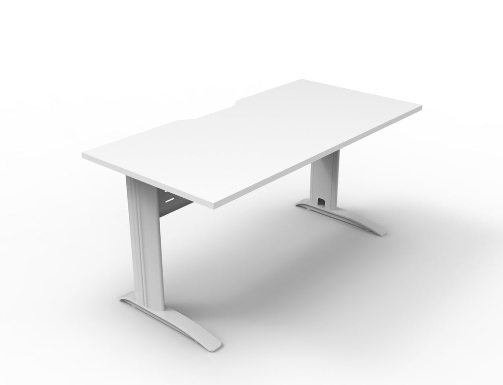 Rapidline Rapid Span Open Workstation 1500 x 700mm Natural White / White Satin