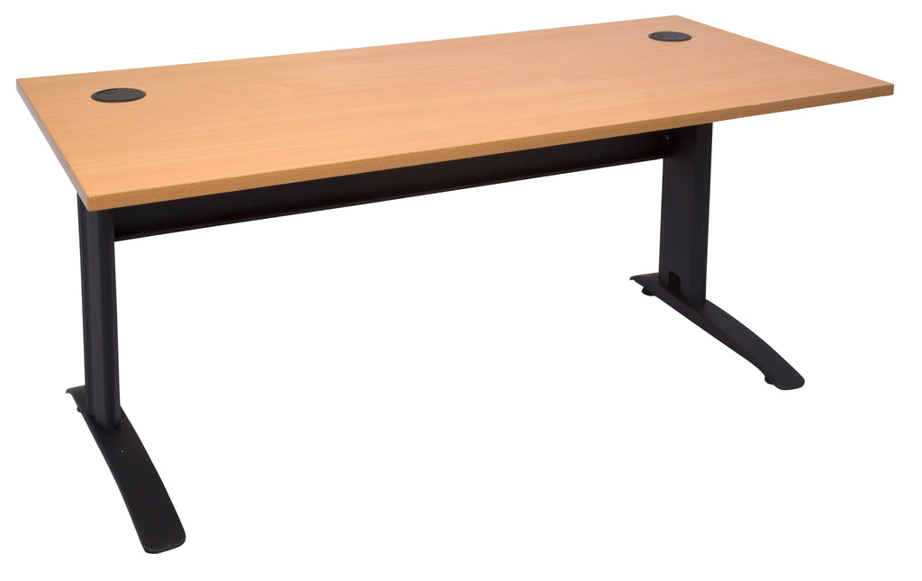 Rapidline Rapid Span Open Workstation 1800 x 700mm Beech / Black Satin