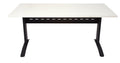 Rapidline Rapid Span Open Workstation 1800 x 700mm Natural White / Black Satin
