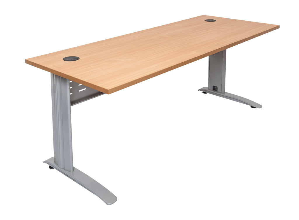 Rapidline Rapid Span Open Workstation 1200 x 700mm Beech / White Satin