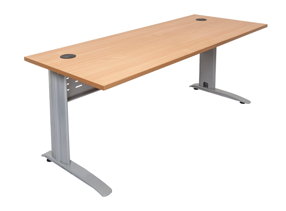 Rapidline Rapid Span Open Workstation 1500 x 700mm Beech / Precious Silver