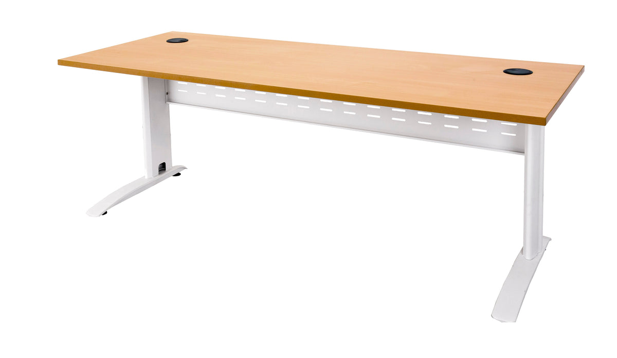 Rapidline Rapid Span Open Workstation 1200 x 700mm Beech / Precious Silver