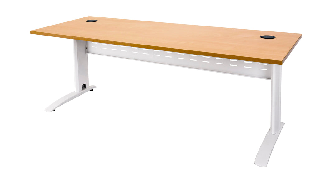Rapidline Rapid Span Open Workstation 1800 x 700mm Beech / White Satin