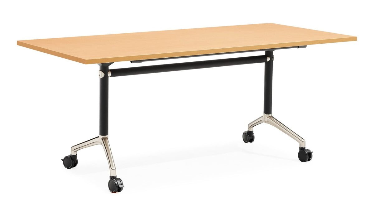 Rapidline Typhoon Flip Top Table 1200 x 600mm Beech / Black
