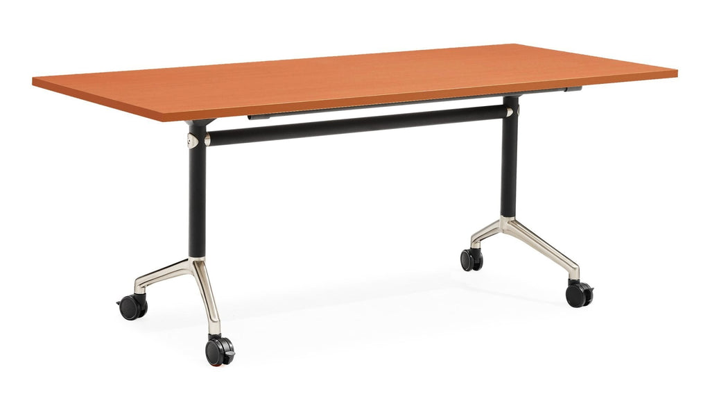 Rapidline Typhoon Flip Top Table 1200 x 600mm Cherry / Black Aluminium