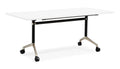Rapidline Typhoon Flip Top Table 2100 x 750mm Natural White / Black Aluminium