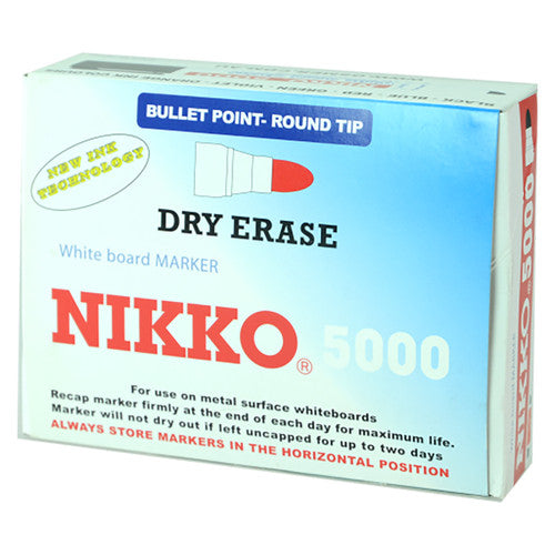 Nikko 5000 Dry Erase Whiteboard Marker Black