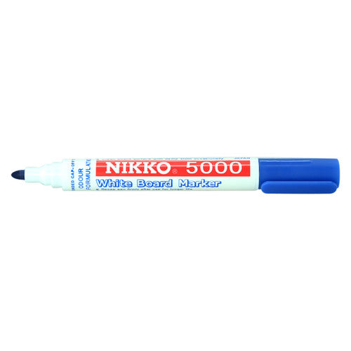 Nikko 5000 Dry Erase Whiteboard Marker Blue Box of 12