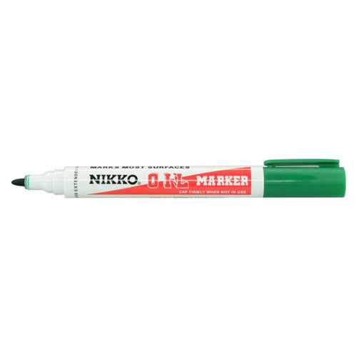 Nikko Permanent Oil Marker Bullet Tip Assorted Box of 12