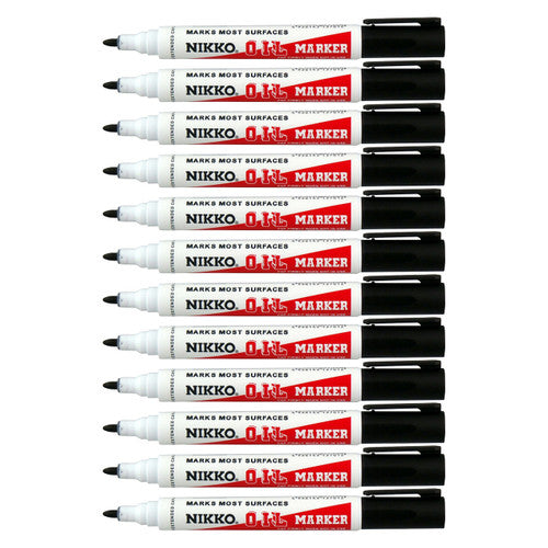 Nikko Permanent Oil Marker Bullet Tip Black