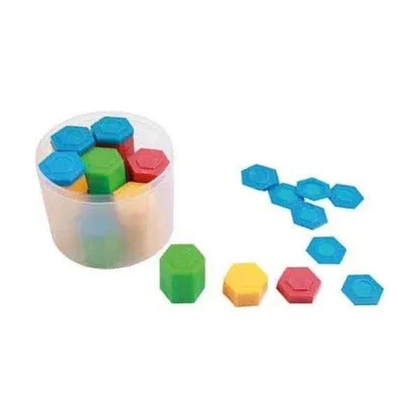 Plastic Hexagonal Weights Set of 54