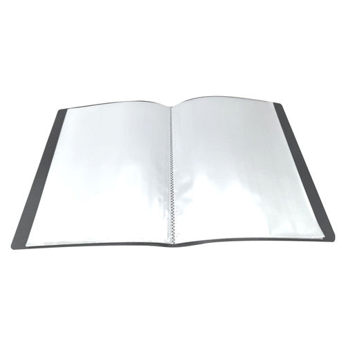 Osmer Display Book A4 with Insert Cover 40 Pocket Black Pack of 20