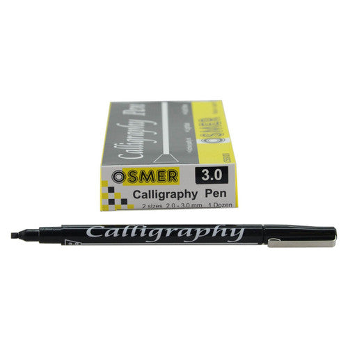 Osmer Calligraphy Pens 3mm Black