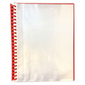 Osmer Display Book Refillable A4 Clearfront Red Pack of 24