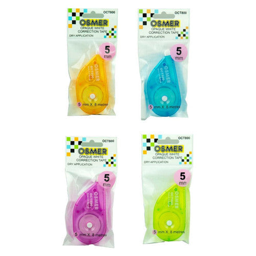 Osmer Correction Tape 5mm x 8m Assorted