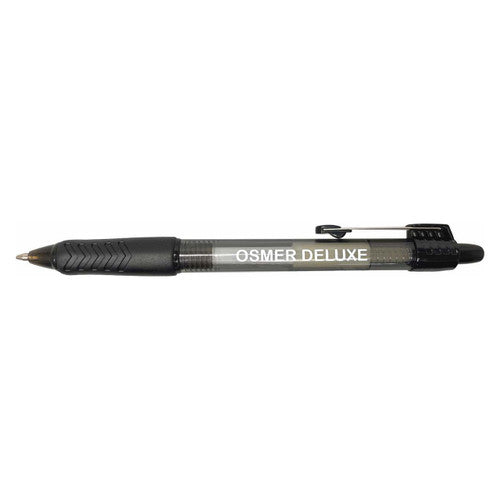 Osmer Deluxe Retractable Ballpoint Pen Medium Black Box of 12