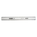 Osmer Ruler 30cm Plastic Economy Clear