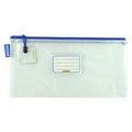Osmer Mesh Case Clear 34 x 17cm Blue Zipper