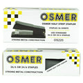Osmer Metal Half Strip Stapler Black