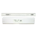 Osmer Ruler 40cm Plastic Premium Clear