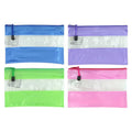 Osmer PVC Mesh Case with Coloured Bands 23 x 15cm Assorted