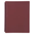 Osmer Display Book Refillable A4 20 Pocket Burgundy Pack of 24