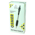 Osmer Retractable Ballpoint Pen Medium Black