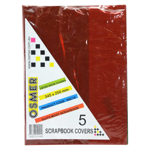Osmer Scrapbook Cover 345 x 250mm Tinted Assorted
