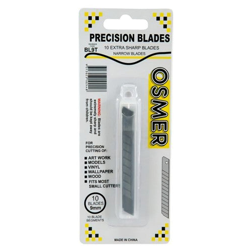 Osmer Small Cutting Blades 9mm Pack of 10
