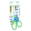Osmer Soft Grip Scissors 135mm Green and Blue Offset Handle Hangsell
