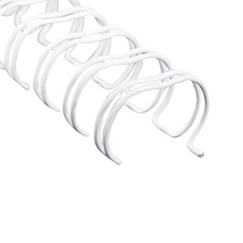 PHE 12mm White Wire Binding 2:1 Pitch 23 Loop A4 Box of 100 Gold Sovereign