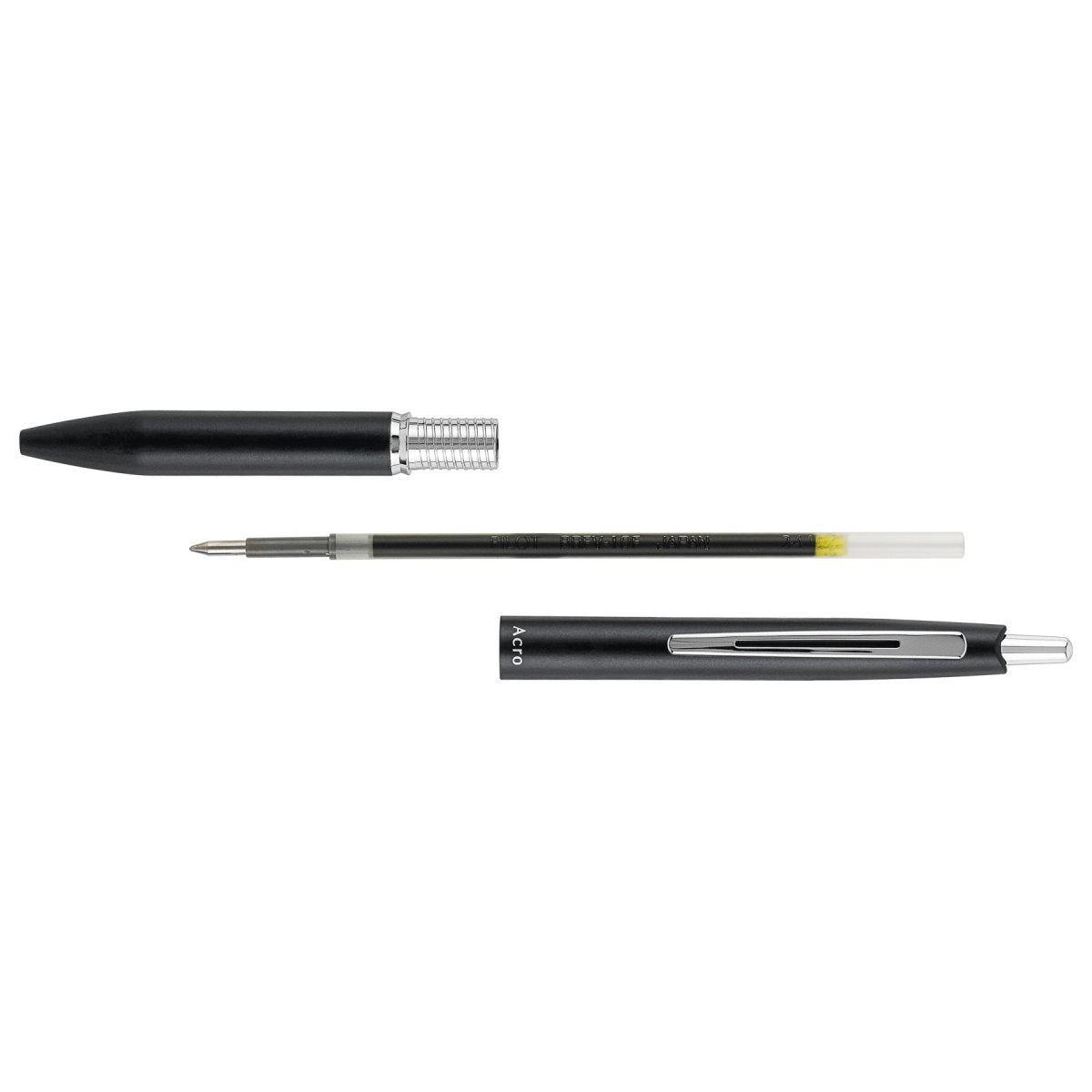 PILOT Acro 1000 Retractable Ballpoint Extra Fine Black Barrel Silver Accent Black Ink